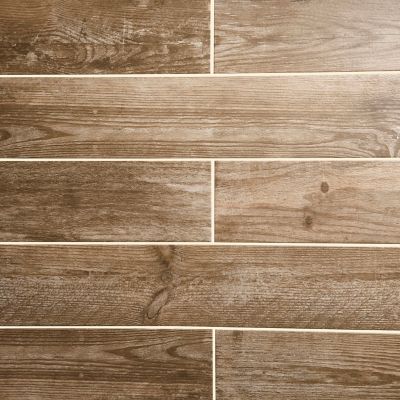 Carrelage sol marron 20 x 120 cm Cotage