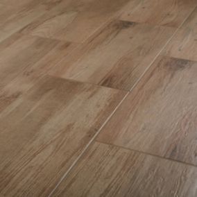 Carrelage sol marron 32 x 57 cm Norwegio