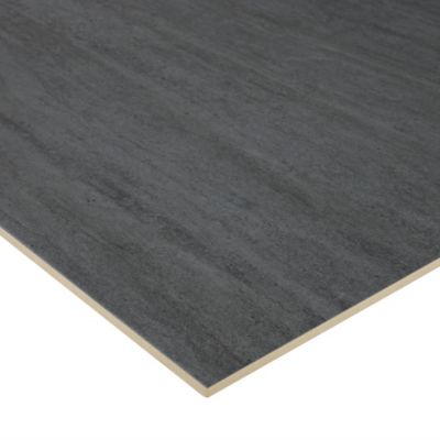 Carrelage sol Matstone effet pierre 60 x 60 cm anthracite GoodHome