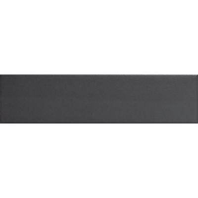 Carrelage sol / mur brique uni noir 5,6x23,2 cm MODULO BASE CARBONE
