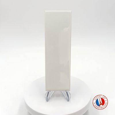 Carrelage sol / mur briquette rectangulaire uni blanc brillant 5X15 cm FÄRGBLOCK LUCIDO BIANCO FGB101L