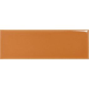 Carrelage sol / mur briquette rectangulaire uni orange brillant 5X15 cm FÄRGBLOCK LUCIDO ARANCIO FGB109L