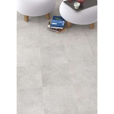 Carrelage sol / mur effet béton 30x30 cm RIBADEO BLANCO