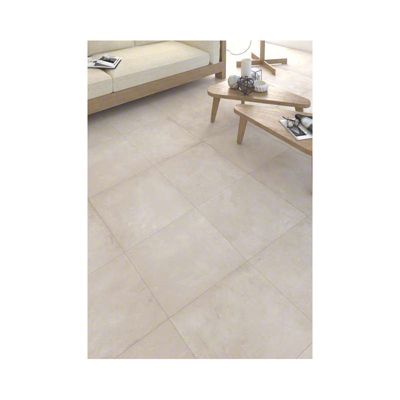 Carrelage sol / mur effet béton beige 80x80 cm RIFT CREMA