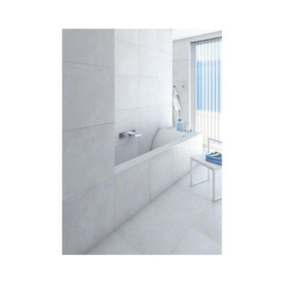 Carrelage sol / mur effet béton blanc 80x80 cm RIFT BLANCO