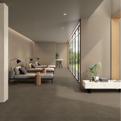 Carrelage sol / mur effet béton ciré naturel 120x120 cm Boost natural ...