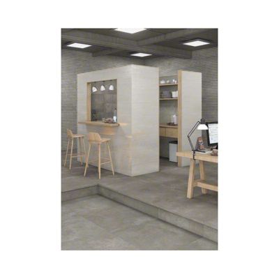 Carrelage sol / mur effet béton gris anthracite 80x80 cm RIFT GRAFTIO