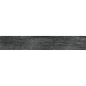 Carrelage sol / mur effet bois 20x120 cm ARTWOOD BLACK(vendu par boite de 1.44m2)