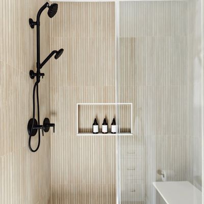 Carrelage sol / mur effet bois bambou relief 60x120 cm ARTWOOD RIBBON BONE