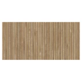 Carrelage sol / mur effet bois bambou relief 60x120 cm  ARTWOOD RIBBON NATURAL (vendu par boite de 1.44m2)