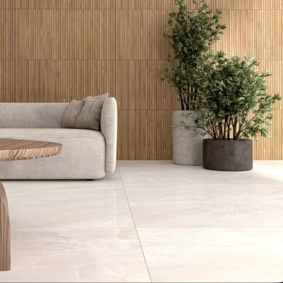 Carrelage sol / mur effet bois bambou relief 60x120 cm ARTWOOD RIBBON NATURAL