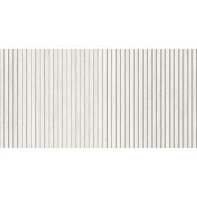 Carrelage sol / mur effet bois bambou à relief 60x120 cm ARTWOOD RIBBON WHITE(vendu par boite de 1.44m2)