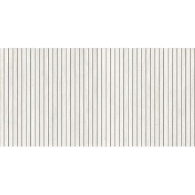 Carrelage sol / mur effet bois bambou à relief 60x120 cm ARTWOOD RIBBON WHITE