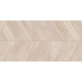 Carrelage sol / mur effet bois design chevron  60x120 cm ARTWOOD CHEVRON BONE (vendu par boite de 1.44m2)