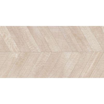 Carrelage sol / mur effet bois design chevron 60x120 cm ARTWOOD CHEVRON BONE
