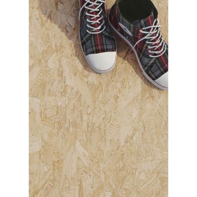 Carrelage sol / mur effet bois OSB 60x60 cm STRAND NATURAL (vendu par boite de 1.05m2)