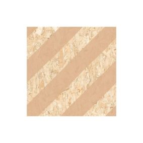 Carrelage sol / mur effet bois OSB motif beige 60x60 cm NENETS STRAND AVELLANA(vendu par boite de 1.05m2)