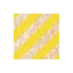 Carrelage sol / mur effet bois OSB motif jaune 60x60 cm NENETS STRAND AMARILLO (vendu par boite de 1.05m2)