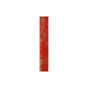 Carrelage sol / mur effet bois vieilli rouge 14,4 x 89,3 cm YUGO R VOLCAN