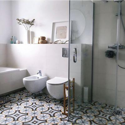 Carrelage sol / mur effet ciment 20x20 cm 1900 BELTRI
