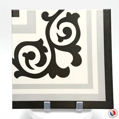Carrelage sol / mur effet ciment 20x20 cm 1900 GIBERT 3 ANGLE