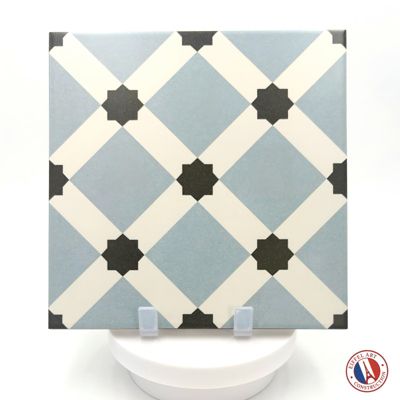 Carrelage sol / mur effet ciment 20x20 cm 1900 PALAU CELESTE