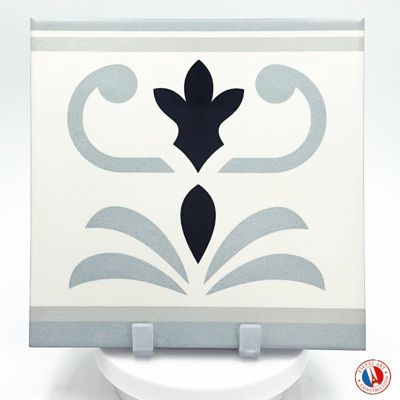 Carrelage sol / mur effet ciment 20x20 cm 1900 VALVANERA 2 BORDURE