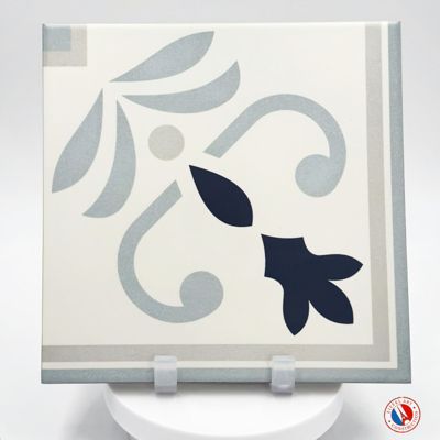Carrelage sol / mur effet ciment 20x20 cm 1900 VALVANERA 3 ANGLE