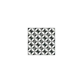 Carrelage sol / mur effet ciment 20x20 cm CAPRICE DECO  COMPASS B&W(vendu par boite de 1m2)