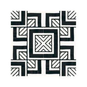 Carrelage sol / mur effet ciment 20x20 cm CAPRICE DECO  METROPOLITAN B&W(vendu par boite de 1m2)