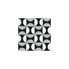 Carrelage sol / mur effet ciment 20x20 cm CAPRICE DECO MOONLINE BW (vendu par boite de 1m2)