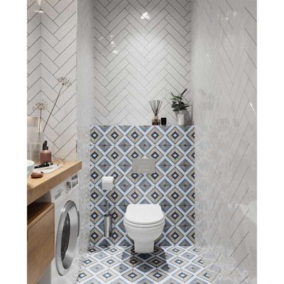 Carrelage sol / mur effet ciment 20x20 cm CAPRICE DECO SQUARE COLOURS