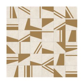 Carrelage sol / mur effet ciment 20x20 cm KOKOMO CREMA ORO NASSAU PATCHWORK