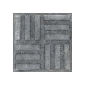 Carrelage sol / mur effet ciment  20x20 cm WORLD STREET NORVINS GRAFITO