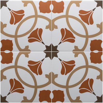 Carrelage sol / mur effet ciment à motif 20x20 cm RIVOLI - AUSTIN