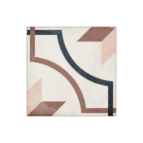 Carrelage sol / mur effet ciment motif coloré 20x20 cm ART NOUVEAU EMBASSY COLOUR (vendu par boite de 1m2)