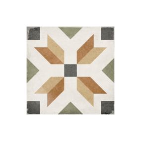 Carrelage sol / mur effet ciment motif coloré 20x20 cm ART NOUVEAU EMPIRE COLOUR(vendu par boite de 1m2)