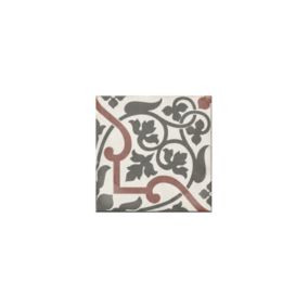 Carrelage sol / mur effet ciment motif coloré 20x20 cm ART NOUVEAU FOLIES BERGÈRE(vendu par boite de 1m2)