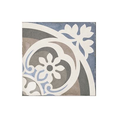 Carrelage sol / mur effet ciment motif coloré 20x20 cm ART NOUVEAU MUSIC HALL