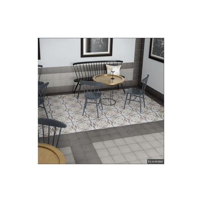 Carrelage sol / mur effet ciment motif coloré 20x20 cm ART NOUVEAU MUSIC HALL