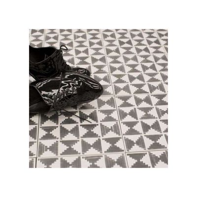 Carrelage sol / mur effet ciment motif feutré 20x20 cm VODEVIL WILDER SOMBRA