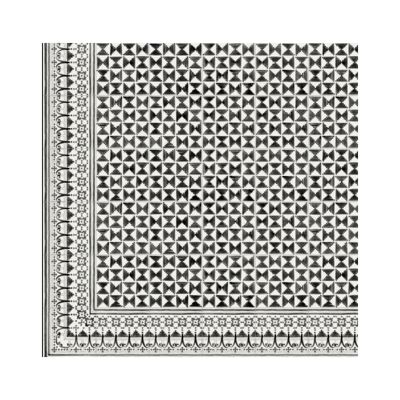 Carrelage sol / mur effet ciment motif feutré 20x20 cm VODEVIL WILDER SOMBRA