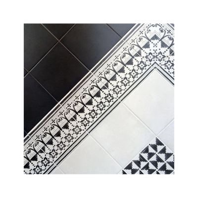 Carrelage sol / mur effet ciment motif feutré 20x20 cm VODEVIL WILDER SOMBRA