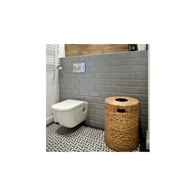 Carrelage sol / mur effet ciment motif feutré 20x20 cm VODEVIL WILDER SOMBRA
