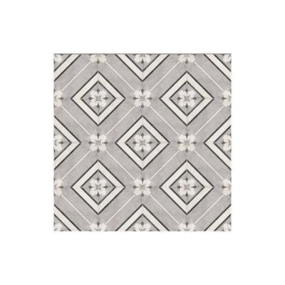 Carrelage sol / mur effet ciment motif gris 20x20 cm ART NOUVEAU INSPIRE GREY