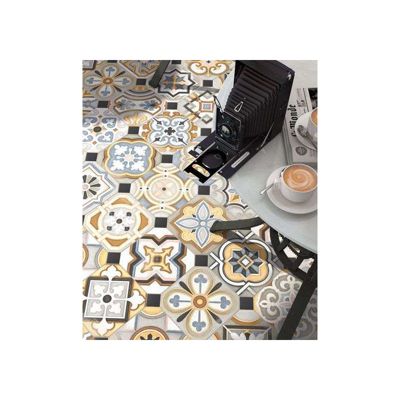 Carrelage sol / mur effet ciment patchwork 20x20 cm VODEVIL OCTOGONO MUSICHALLS