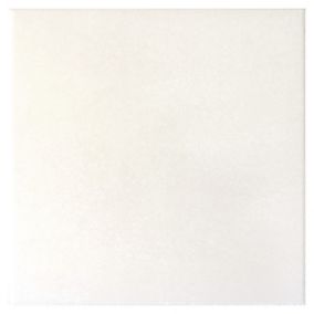 Carrelage sol / mur effet ciment uni blanc 20x20 cm CAPRICE WHITE(vendu par boite de 1m2)