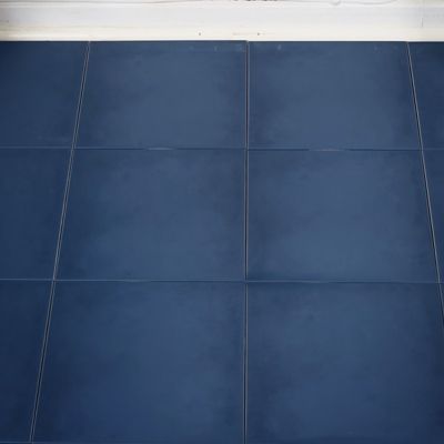 Carrelage sol / mur effet ciment uni bleu 20x20 cm 1900 AZUL