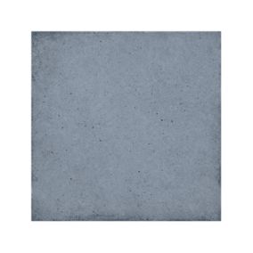 Carrelage sol / mur effet ciment uni bleu gris 20x20 cm  ART NOUVEAU UNI WOAD BLUE(vendu par boite de 1m2)