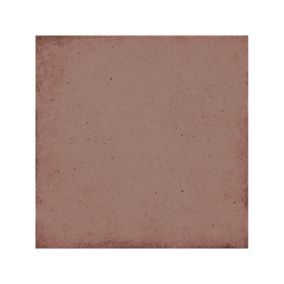 Carrelage sol / mur effet ciment uni bordeaux 20x20 cm  ART NOUVEAU  UNI BURGUNDY(vendu par boite de 1m2)